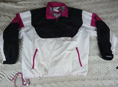 Staff by Wilson VTG Womens XX Large Pink Black White Windbreaker Jacket Athletic - Image 1 of 4