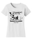 Womens Steamboat Willie T-Shirt - Vintage 1928 Cartoon Shirt