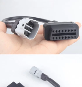 Adaptador de enchufe de diagnóstico de cable OBD2 de 6 pines para scooter SUZUKI motocicleta - Imagen 1 de 7
