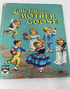 Little Folks in Mother Goose TOP TOP TALES - Whitman 1946 - Picture 1 of 5