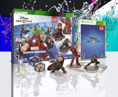 Disney Infinity 2.0 Marvel Super Heroes Xbox 360 Starter Pack AVENGERS GAME NEW  - Image 1 of 2