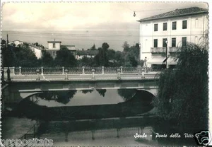 pn 59 1951 SACILE (Pordenone) Ponte della Vittoria -viagg Ed.Bromostampa Torino - Imagen 1 de 1