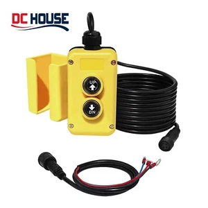 3 Wire Dump Trailer Remote Control Switch for Single-Acting Hydraulic Pumps 15ft - Picture 1 of 8