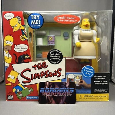 Playmates The Simpsons Interactive Springfield Lunchlady Doris 2002 nuevo en caja Foto 1 de 4