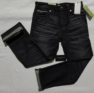Goodfelllow & Co. Slim Straight Fit Selvedge Black Worn Look Denim 28 x 30 NWT - Picture 1 of 11