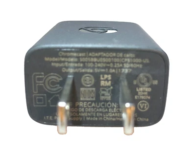USB POWER AC ADAPTER WALL CHARGER 5V 1A 5W CHROMECAST IPHONE SAMSUNG GALAXY - Image 1 of 4
