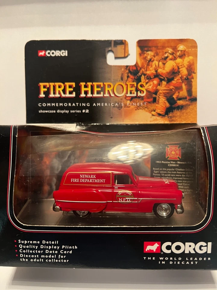 CORGI-SHOWCASE COLLECTION-FIRE HEROES-PONTIAC VAN-NEWARK F.D.CS90014-2002 - Image 1 of 1