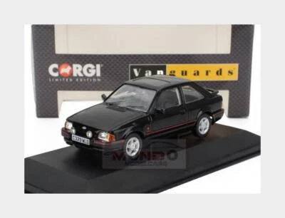 1:43 VANGUARDS Ford Escort Mkiv Xr3I Rhd 1986 England Version Black VA14307A - Immagine 1 di 2