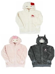 Sanrio Zip up Hoodie Hood Kuromi Badtzumaru Cinnamoroll Japan NEW - Picture 1 of 13