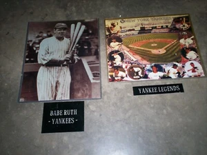 2 NEW YORK YANKEES FOTOS Babe Ruth und Yankee Ledgends. - Bild 1 von 3