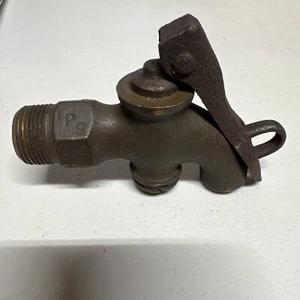 Antique Locking Spigot Valve Faucet Drum Barrel Tap IPs 3/4x3/4 - Bild 1 von 7