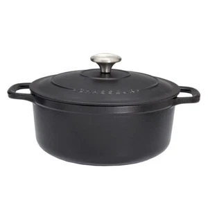 Cocotte ronde 32 cm chasseur noir interieur noir fonte émaillée 32 cm CHASSEUR - Imagen 1 de 2