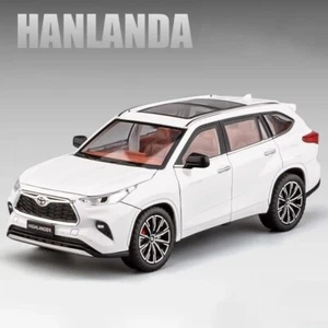 Modellino auto in lega 1/24 Toyota Highlander SUV giocattolo pressofuso regalo bambino da collezione - Foto 1 di 16