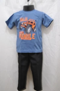  Kids pants & shirt 12/18 months black pants and blue/gray CA 61878 RN 15517 - Picture 1 of 12