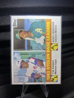 1984 Topps Baseball. Stolen Base Leaders #134 - Image 1 of 2