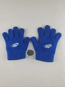 youth Blue Nike Embroidered knitted acrylic gloves - Picture 1 of 2