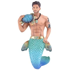 December Diamonds Turtle Time Merman Christmas Tree Ornament Multicolor - Picture 1 of 2