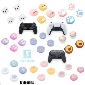 GeekShare PS5 PS4 Switch Pro Controller Daumengriffe Kappen Abdeckungen süß stark - Bild 1 von 19