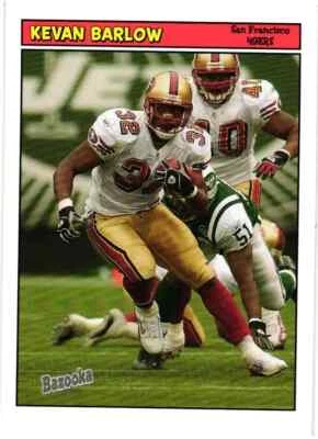 2005 Topps Bazooka Football Kevan Barlow #137 - 49ers - Image 1 of 2