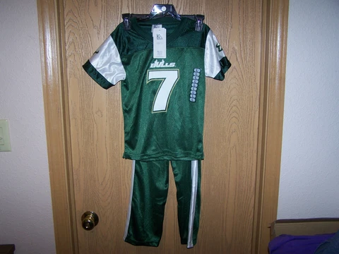 USF South Florida Bulls #7 Youth Green Football Jersey & Pants Combo  Size Large Cover
