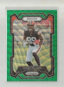 Panini Prizm 2023 Cedric Tillman Green Wave Prizm - Imagen 1 de 1