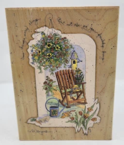 Briefmarken Happen Time Changes Holz Gummistempel 90063 D Morgan Friendship Garden - Bild 1 von 8