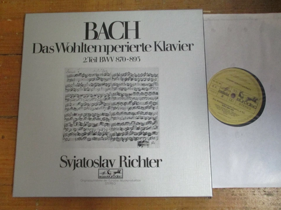 85 629 XGK Bach Das Wohltemperierte Klavier Book 2 / Richter 3 LP box set - Image 1 of 1