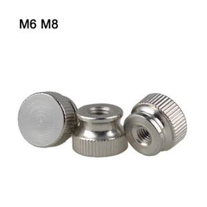 Blind Hole Round Head Knurled Thumb Nut Handgrip Knob Cap Nut Nil-plated M6 M8 - Bild 1 von 5