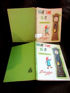 Rare Children's Book WHAT TIME IS IT JEAN-MARIE Francoise HC/DJ 1963 Scribners - Picture 1 of 6