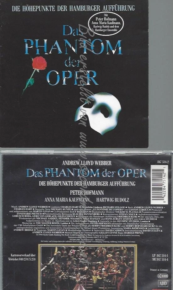 CD--ANDREW LLOYD WEBBER  -DAS PHANTOM DER OPER | SOUND - Bild 1 von 1