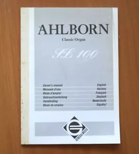 GEM AHLBORN SL-100 original owner's manual Istruzioni Bedienungsanleitung Emploi - Foto 1 di 1