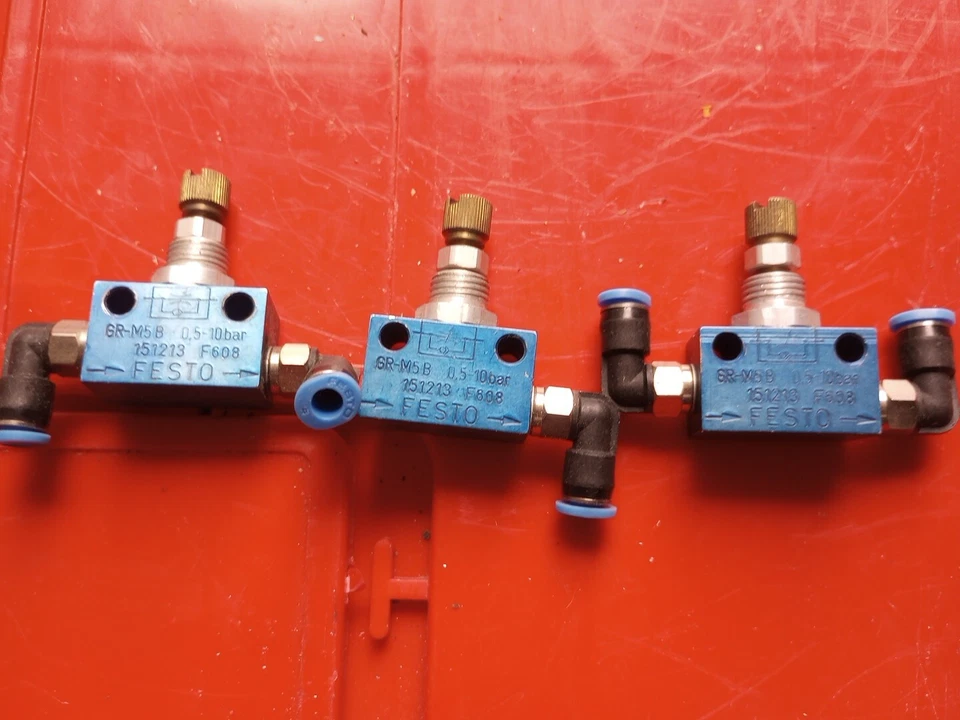 3x Festo GRO-M5 B 151213 F608  control valve 0.5-10 bar - Image 1 of 1
