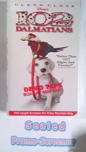 ✅ Disney~102 Dalmations~VHS Tape~Clamshell~Sealed~Demo~Screener~A++ Condition - Picture 1 of 3