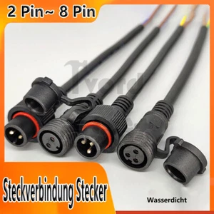 KFZ Steckverbindung Stecker Wasserdicht Auto Männlich Weibli 2,3,4,5,6,7,8 Polig - Bild 1 von 28