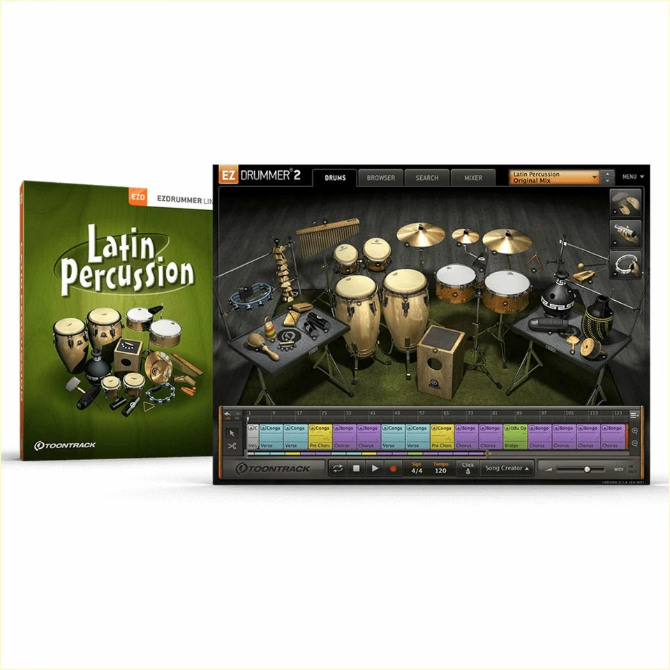 Toontrack Latin Percussion EZX - Softwarelizenz - Bild 1 von 1