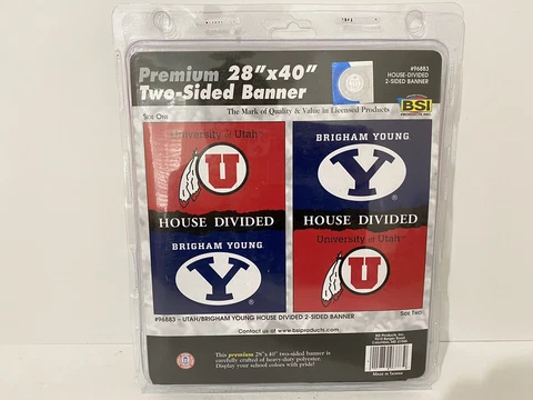 Utah Brigham Young House Divided 2 Sided Banner 28" x 40" Yard Garden Flag Cover