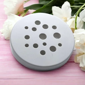DIY Silikonform Blumenretter rund – Gießform mit 14 Löchern für Vasen Deko - Bild 1 von 10