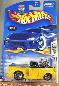 2003 Hot Wheels #53 First Editions 41/42 1941 FORD PICKUP Yellow-Black w/5 Spoke - Picture 1 of 5