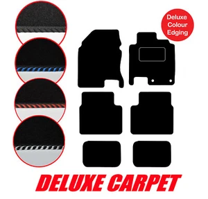 Nissan Qashqai plus + 2 tappetini auto su misura 2007-2010 tappeto deluxe e bordo 6 pz - Foto 1 di 13