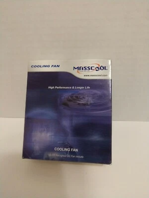 Masscool FD08025S1M3/4 3/4-Pin Sleeve Bearing 80mm Computer Case Fan (Black) - Image 1 of 4