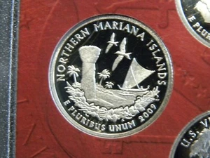 S 2009 Silver Gem Island Territories cuarto 90 % plata envío gratuito - Imagen 1 de 1