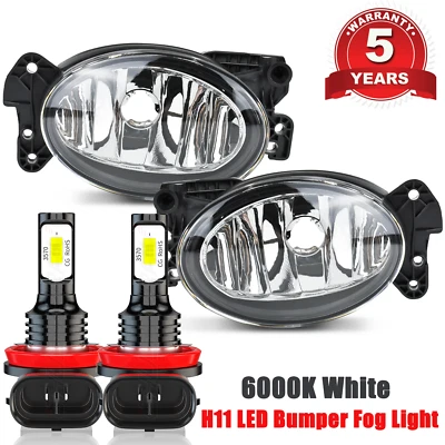 2x Lâmpada de direção LED para-choque dianteiro luz de neblina para Mercedes Benz CLK350 2006-2009 - Imagem 1 de 4