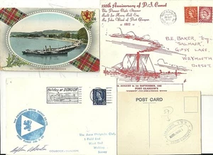 1910/69 5 x SCHOTTISCHE DAMPFERMAILS AUF COVER & PPCs GOUROCK PORT GLASGOW DUNOON - Bild 1 von 2