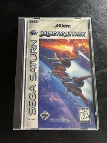 Galactic Attack (Sega Saturn 1995) -  Complete CIB w/ Registration Card