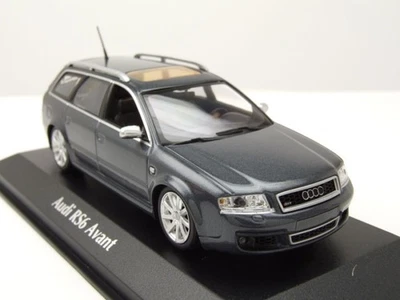 AUDI RS6 Avant grey metallic 2002 1/43 MINICHAMPS 940011711 - Image 1 of 4