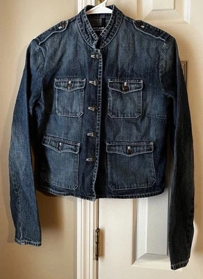 Chaqueta vaquera vintage Polo Jeans Co. Ralph Lauren estilo militar. Mujer pequeña. Foto 1 de 4