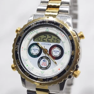 1990er Citizen Promaster C050-088387K Herrenuhr Digital Analyzer Yacht Timer - Bild 1 von 15