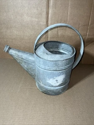 Vintage Galvanised Watering Can 8 Quart Size ***Has Small Holes Leaks*** - Image 1 of 4