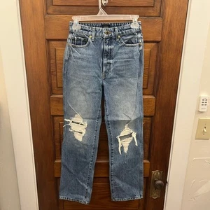 Khaite The Abigail Jeans gerades Bein Größe 25 Portland zerrissen 440 $ neu ohne Etikett - Bild 1 von 18