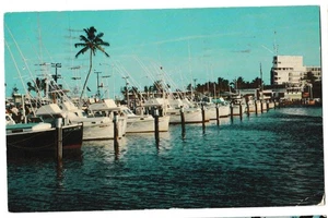 Boats BAHIA MAR YACHT BASIN Skipjack Ft Lauderdale Florida FL Postcard 1961 - Picture 1 of 2